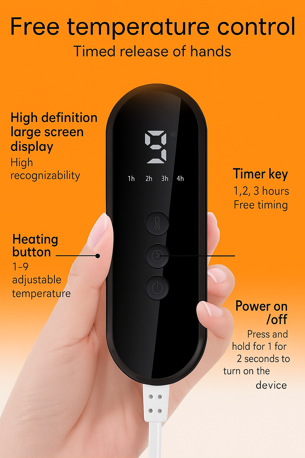 Electric Heated Foot Warmer Pad – 9-Levels