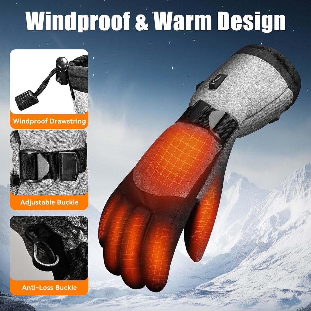 Heated Winter Gloves with Power Bank
