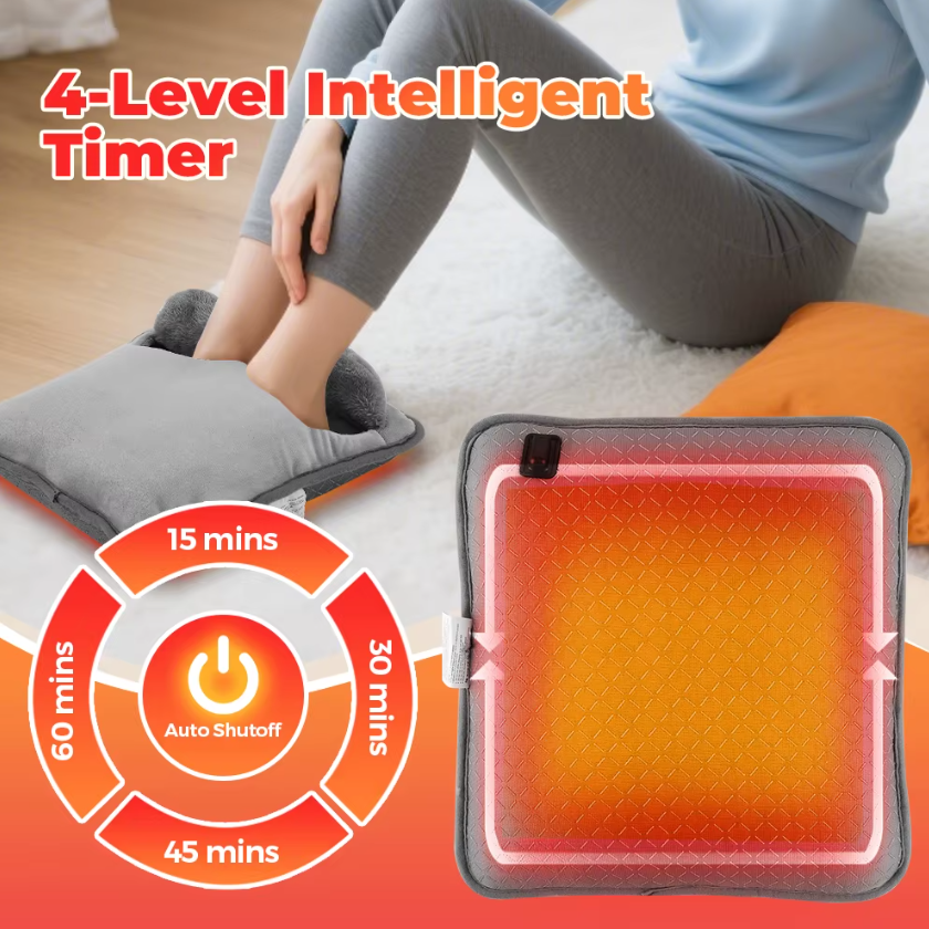 USB Heated Foot Mat – Soft Washable