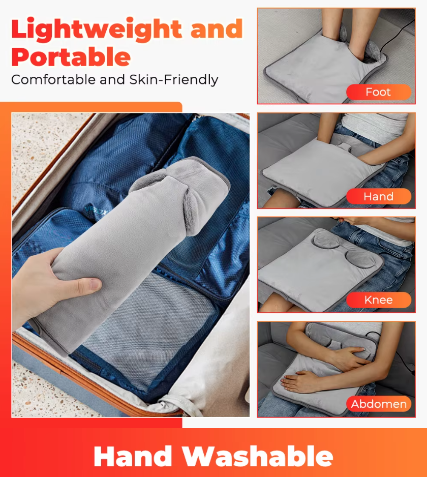 USB Heated Foot Mat – Soft Washable