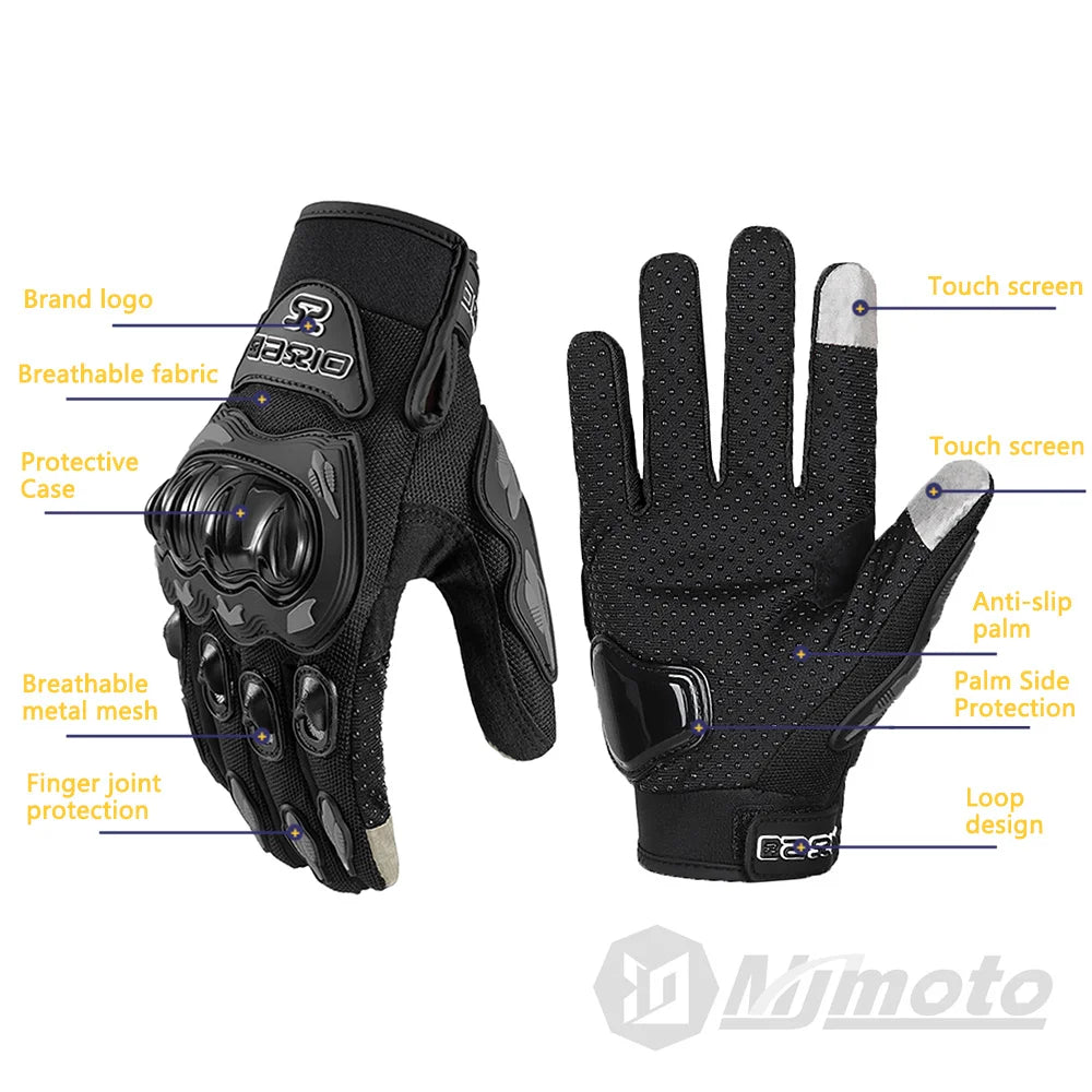 Breathable Full-Finger Motorcycle Gloves