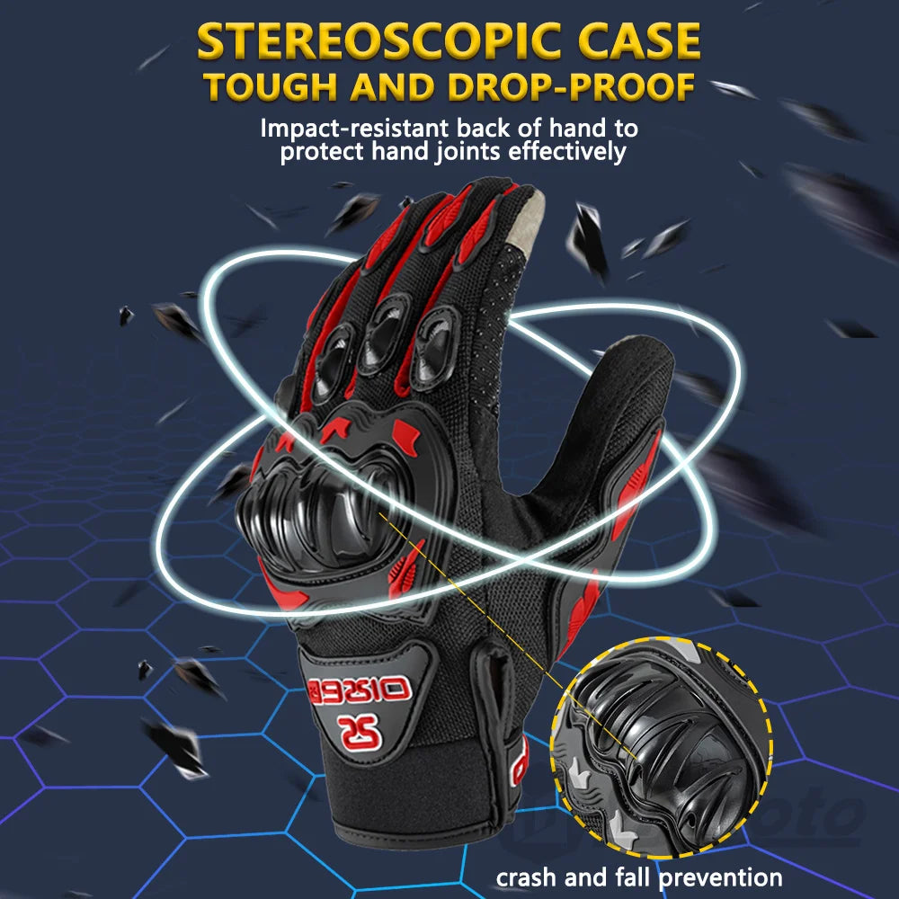 Breathable Full-Finger Motorcycle Gloves