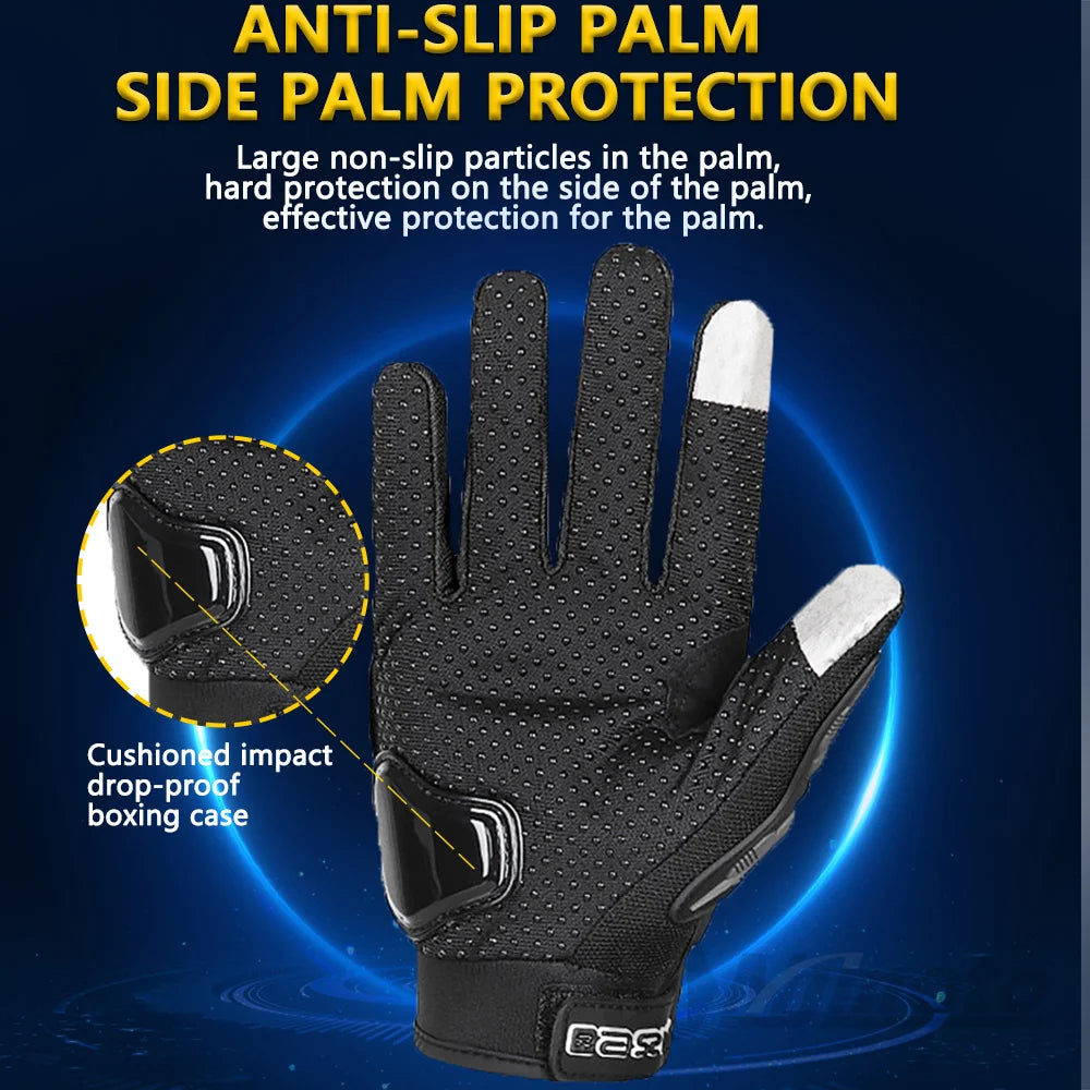Breathable Full-Finger Motorcycle Gloves
